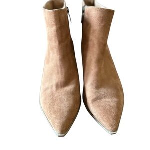 Universal Thread Women's Ankle Booties Brown Suede Pointed Toe Size 7